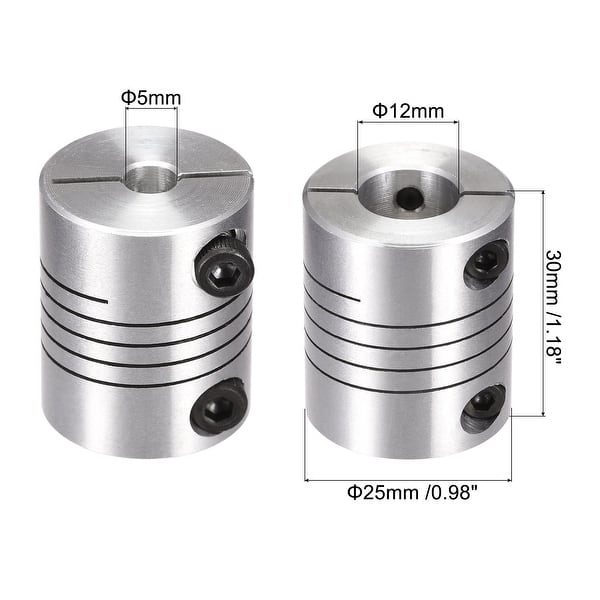 Motor Shaft Helical Beam Coupler Coupling 5mm to 12mm Bed Bath