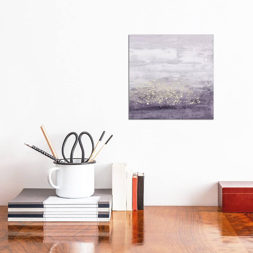 iCanvas 'Amethyst Glitter I' by Jennifer Goldberger Canvas Print
