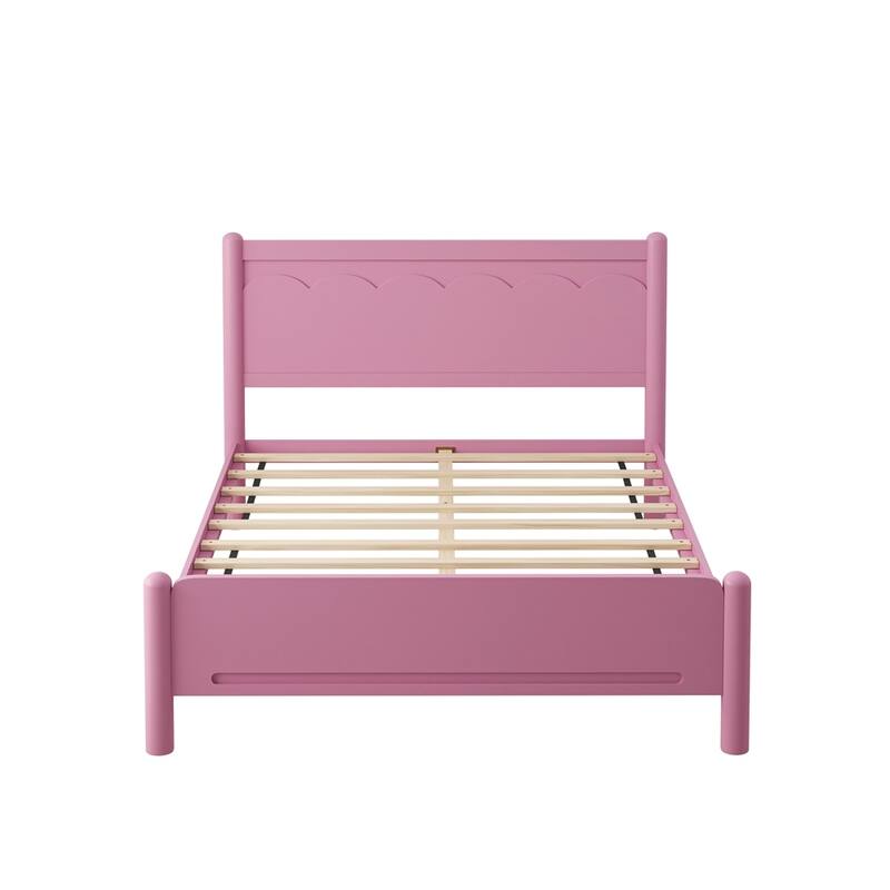 Bedroom Wood Platform Bed Frame