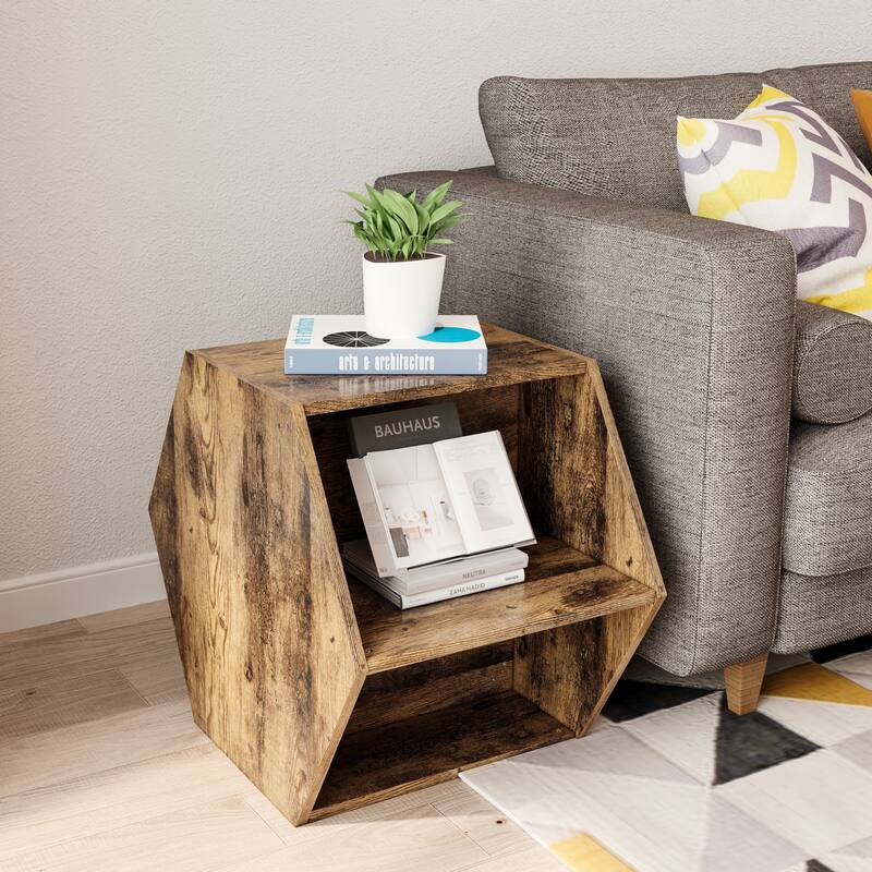 Hexagonal Coffee Table Side Table Nightstand