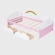 preview thumbnail 10 of 8, Twin Size Bed with Clouds and Rainbow Decor