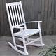 preview thumbnail 56 of 64, Cambridge Casual Alston Wood Outdoor Rocking Chair White