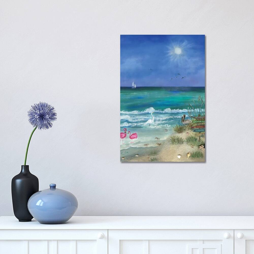 iCanvas "Fun Filled Beach II" by Jan Cole Canvas Print