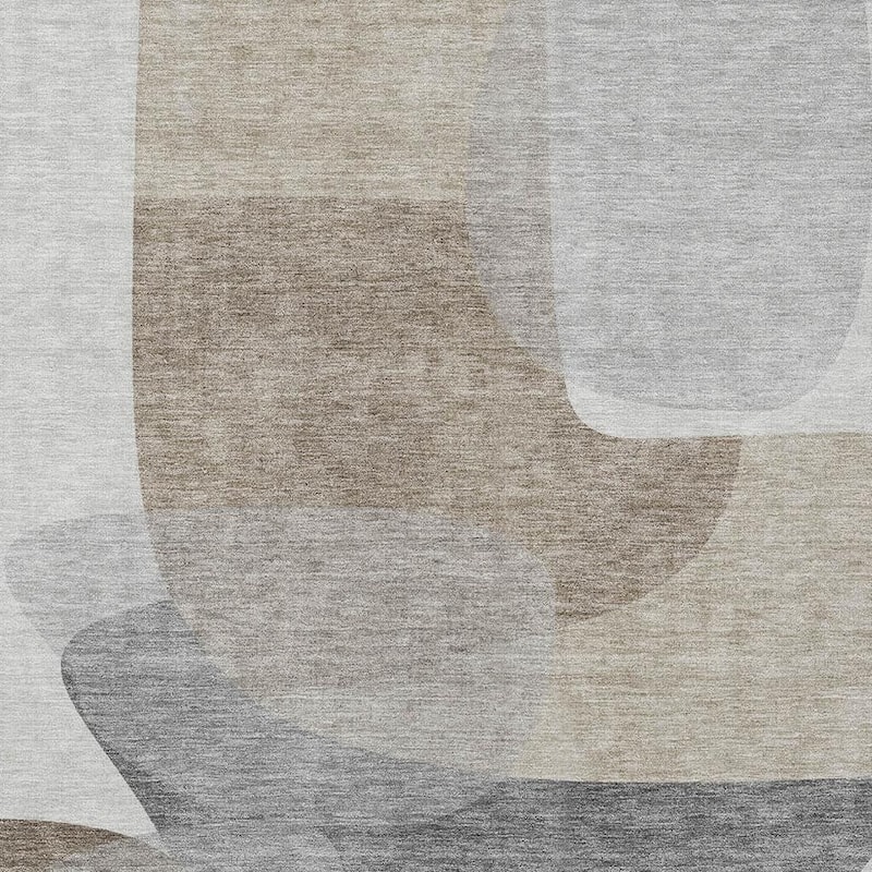 HomeRoots Abstract Transitional Rectangle Outdoor Rug