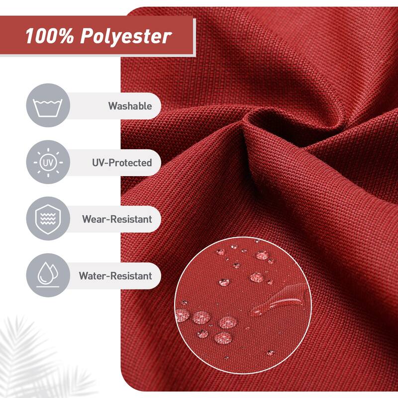 Aoodor Patio High Back Chair Cushions Set of 2