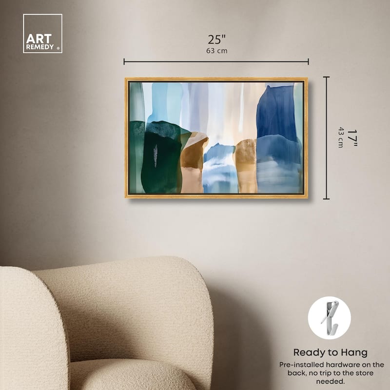 Contoured Calm II Canvas by Art Remedy