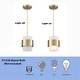 preview thumbnail 7 of 5, Syros Modern Pendant Light Industrial Mini Cylinder w/ Glass Shade