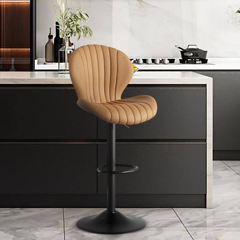 Bar Stools Set of 2 Modern Swivel Bar Chairs, Barstools Counter Height with High Backrest, Easy 3-5 Minute Assembly