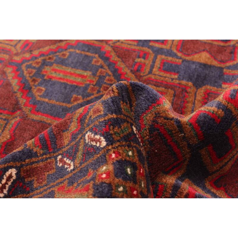 ECARPETGALLERY Hand-knotted Teimani Dark Navy Wool Rug - 2'8 x 4'2