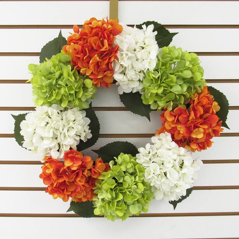 Artificial Hydrangea Flower Wreath 20in