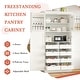 preview thumbnail 25 of 30, Roomfitters 71 Inch Freestanding Kitchen Pantry with 8 Pull-Out Trays and Door Shelves, Shaker Cabinet