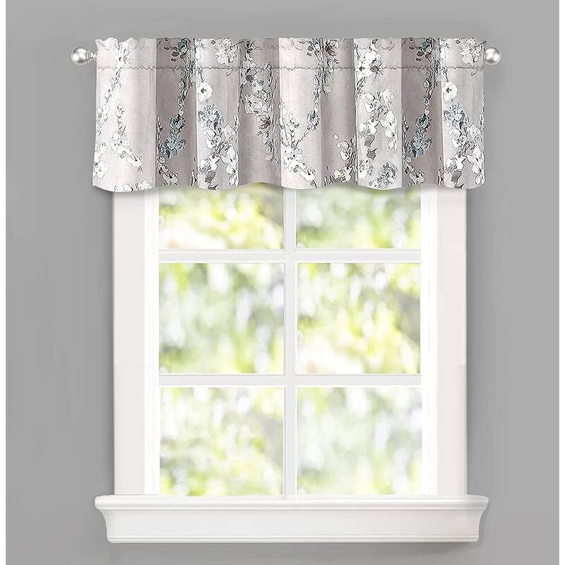 DriftAway Mackenzie Floral Pattern Window Valance