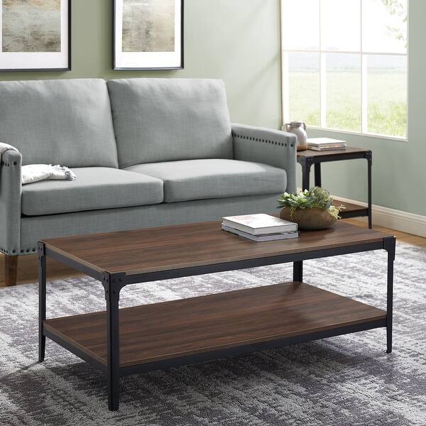 Shop Carbon Loft Witten 48 Inch Angle Iron Coffee Table On Sale