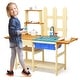 preview thumbnail 11 of 10, Costway Kid's Wooden Mud Kitchen Pretend Cook Playset Toy For Children - See Details