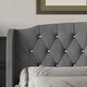 preview thumbnail 4 of 27, CraftPorch 2 Piece Bedroom Bench Set Velvet Wingback Upholstered Bed