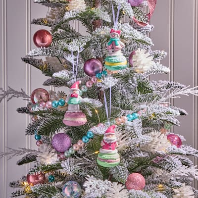 3" Claydough Macaroon With Friends Ornament Set of 3