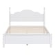preview thumbnail 3 of 7, Full Size Wood Platform Bed Frame,Retro Style Four Poster Bed