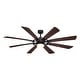 preview thumbnail 12 of 14, Burlington 68 in. Indoor Outdoor Windmill Ceiling Fan with Reversible Blades, LED Light Kit, Remote, 6 Speeds Efficient DC Motor