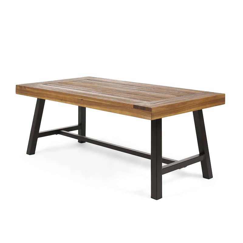 Carlisle Outdoor Acacia Wood Coffee Table by Christopher Knight Home