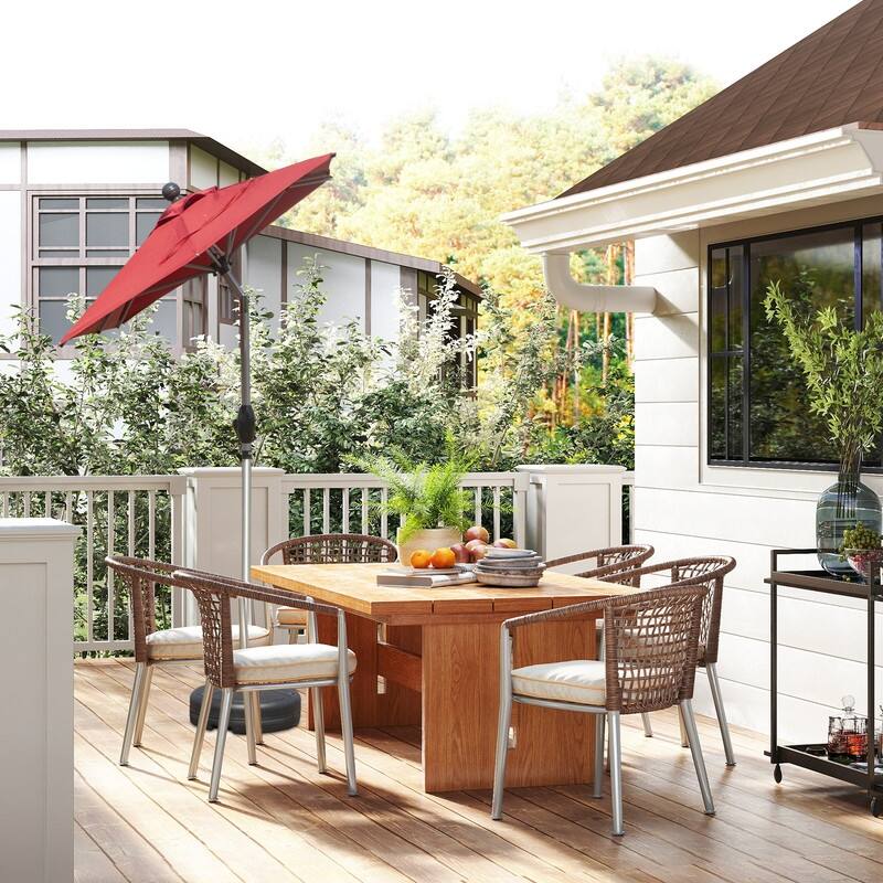 Domi Outdoor Living 6' x 4' Tilt Aluminum Patio Umbrella