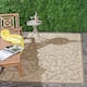 SAFAVIEH Courtyard Darline Indoor/ Outdoor Waterproof Patio Backyard Rug - 9' x 12' - Natural/Brown