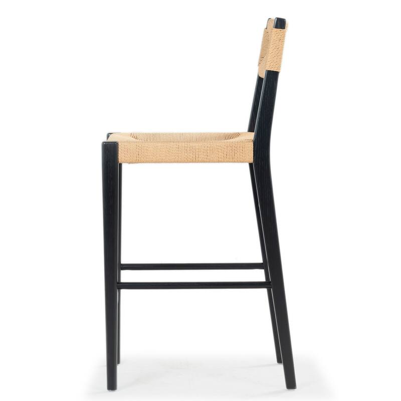 SAFAVIEH Couture Cody Rattan Counter Stool - 17"W x 20"D x 39"H