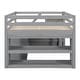 preview thumbnail 96 of 103, Modern Wooden Loft Bed with Retractable Writing Desk and 3 Drawers, Storage Stairs and Shelves