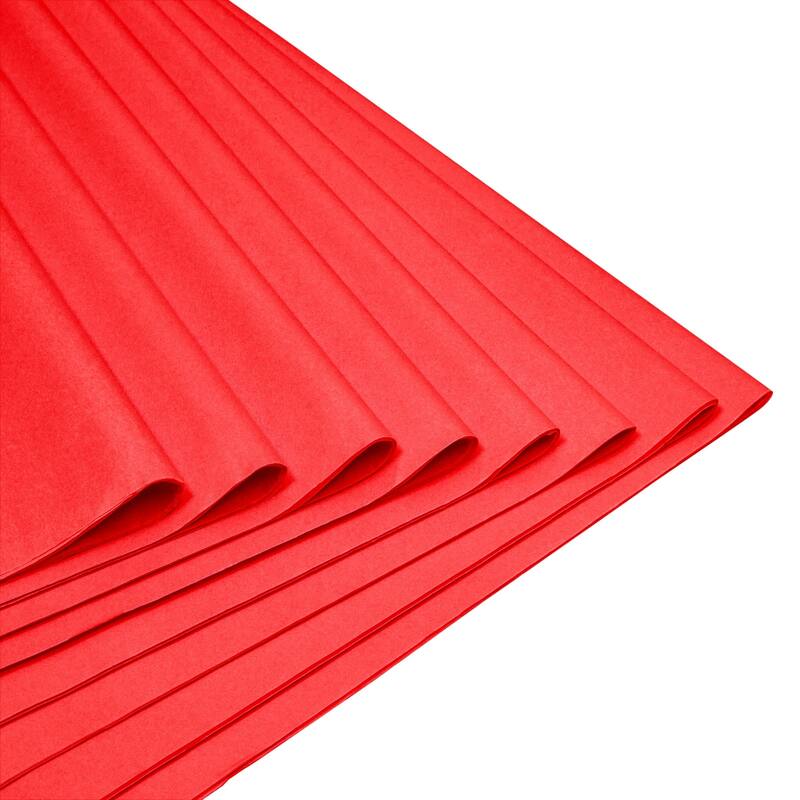 Blue Panda 160 Sheets Red Tissue Paper Bulk Set for Party Gift Wrapping Bags, 15 x 20 Inch