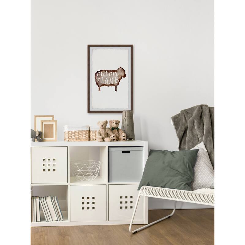 Punny Animal IV Framed Wall Art, Elegant Home Touch - Sophisticated Artwork for Refined Décor