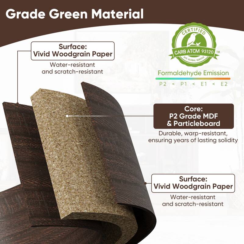 Royalcraft Royalcraft 55'' Retro Media Console with LED Light