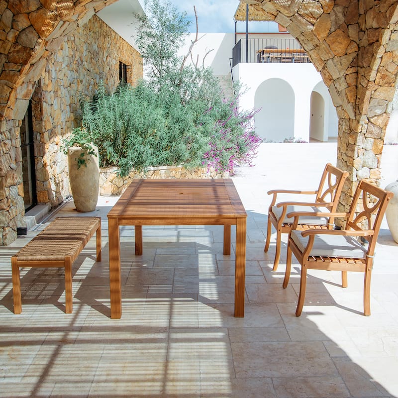 Cambridge Casual Lowell 4-Piece Indonesian Teak Patio Dining Set