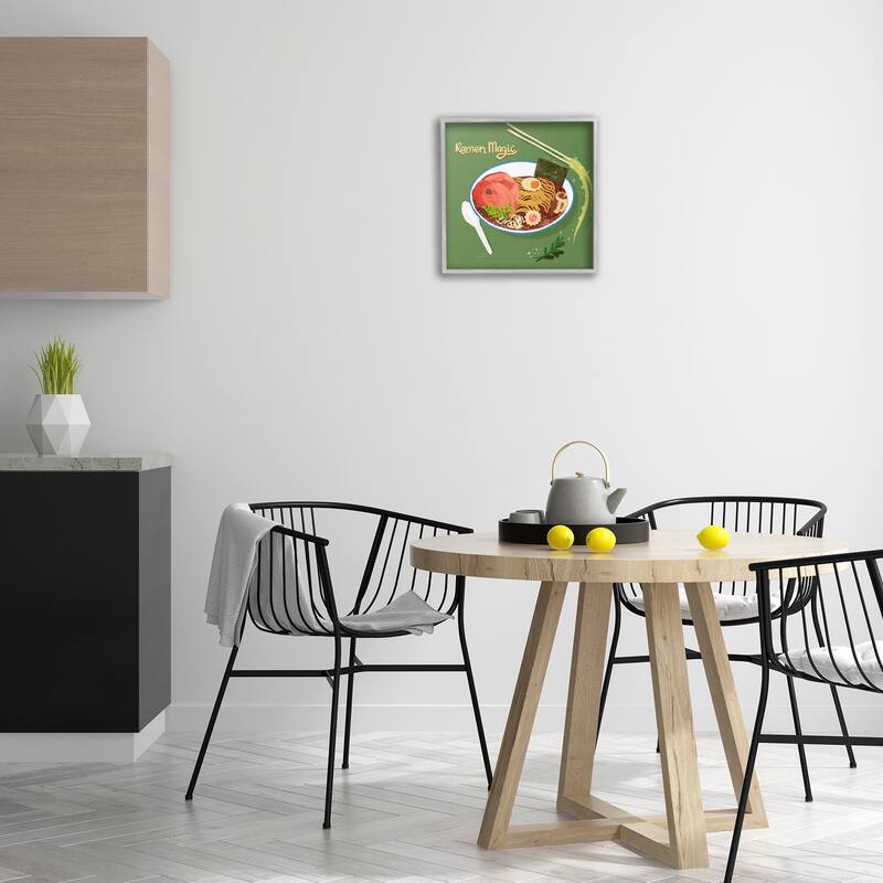 Stupell Ramen Magic International Meal Framed Giclee Art Design By Juliet Rose Philips