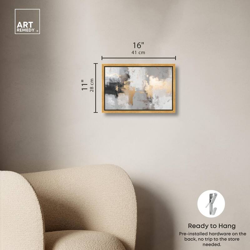 Gilded Gray II Canvas by Art Remedy