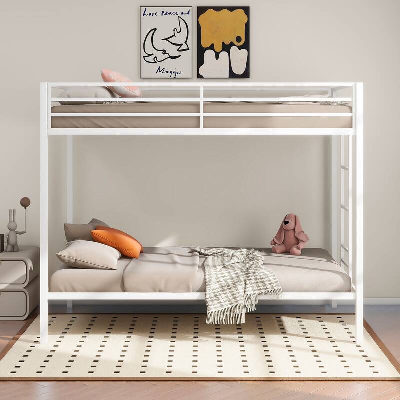 Alevera Metal Bunk Bed with Ladder