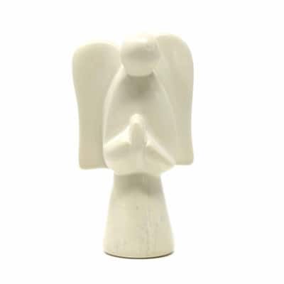 Praying Angel Natural Stone Figurine