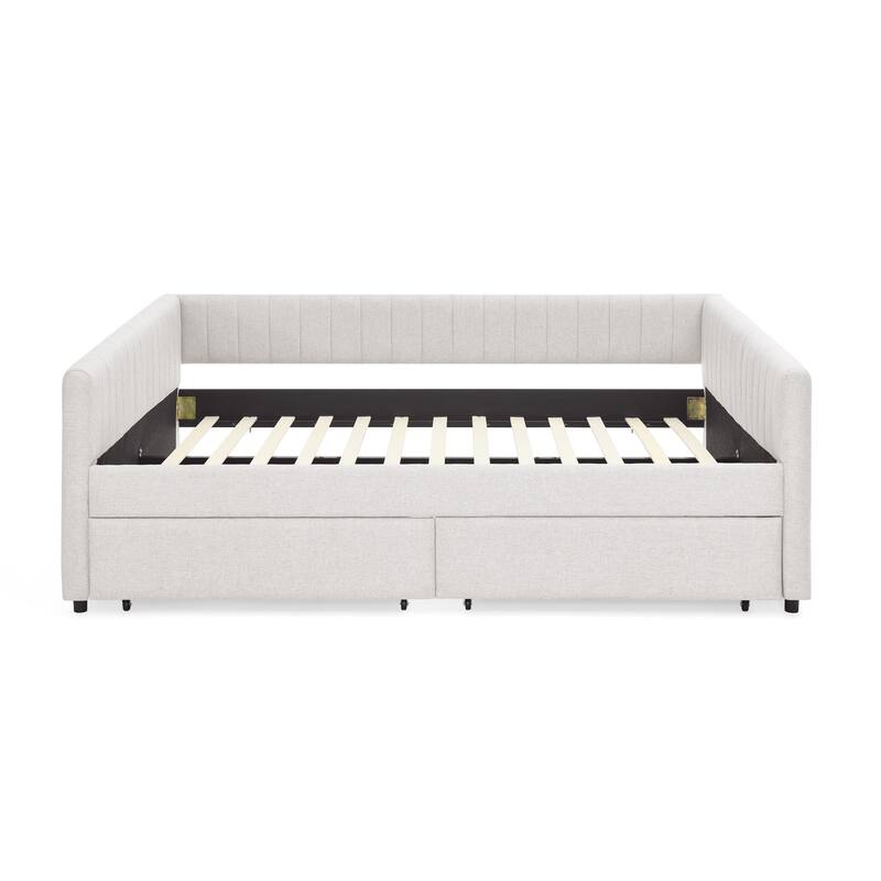 Queen Size Daybed with Two Drawers