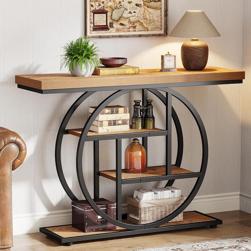 4-Tier Sofa Table Entryway Table, Console Table