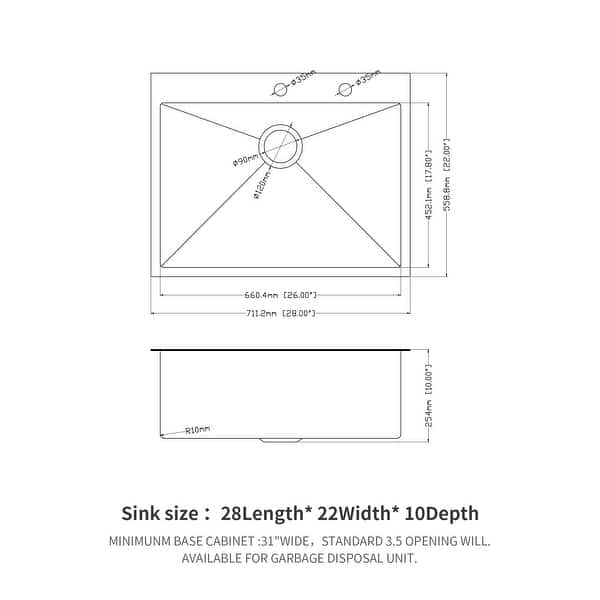 Drop-in Sink, Stainless Steel Kitchen Sink Basin - Bed Bath & Beyond ... image.