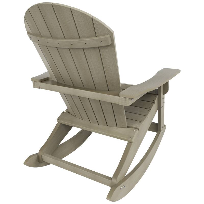 Vineyard HIPS Outdoor Eco-Friendly All Weather Seashell Rocking Adirondack Chairs (Set of 4)