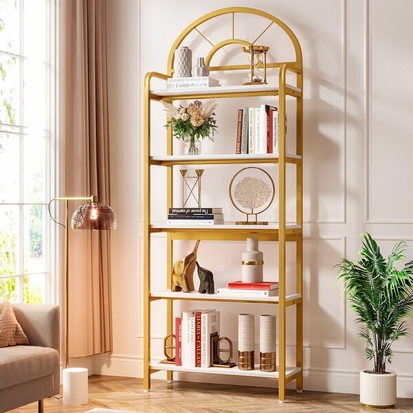 Hybrid Tall Etagere Bookcase by Bush Business Furniture On Sale