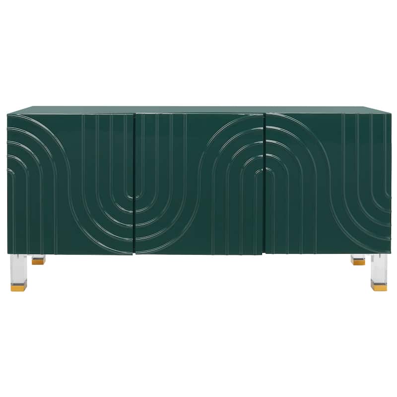 SAFAVIEH Home Saturn Wave Acrylic Sideboard - 64"W x 17"D x 30"H