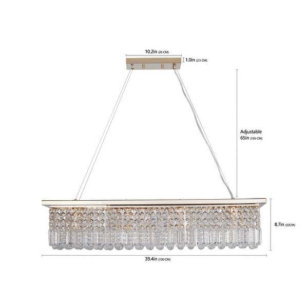 Rectangular ceiling chandelier shop