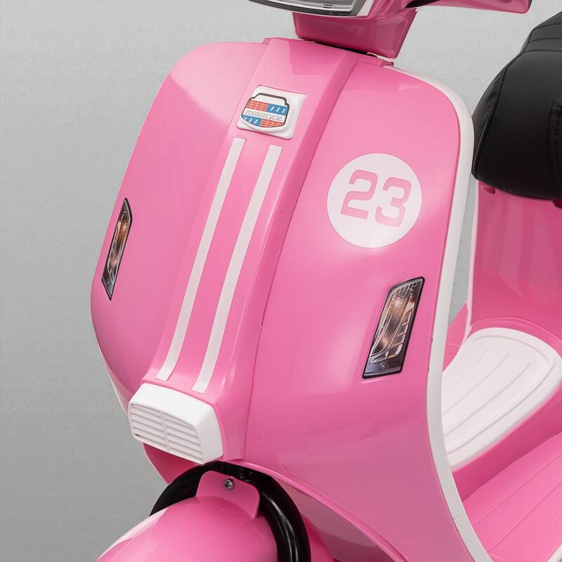24V Electric Scooter for Kids, 250W Motor, 12" Air-Filled Tires, Hand Accelerator, MP3 Player, High/Low Speed, Age 8+