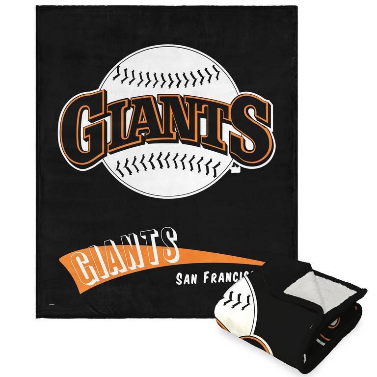 MLB CC Throwback Silk Touch Sherpa Throw Blanket