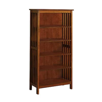 Valencia I Traditional Media Shelf, Antique Oak