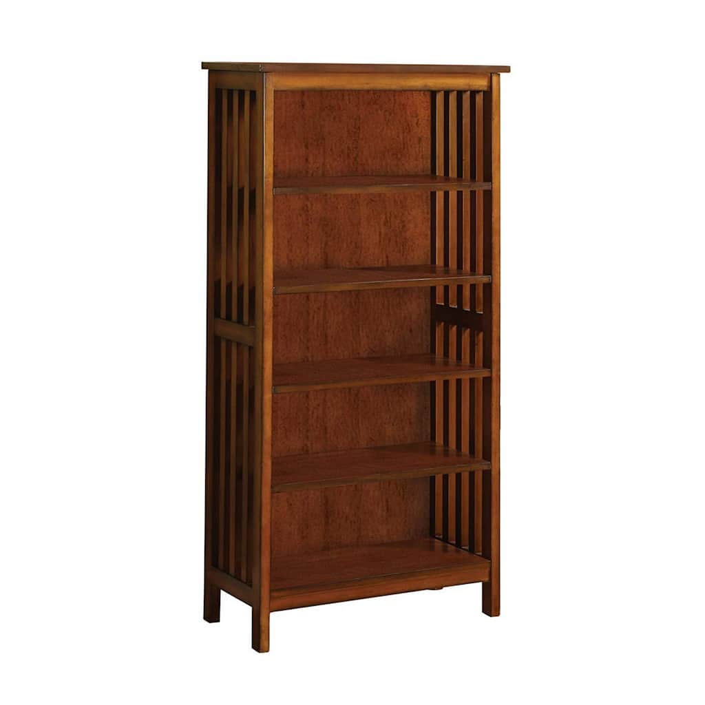Valencia I Traditional Media Shelf, Antique Oak