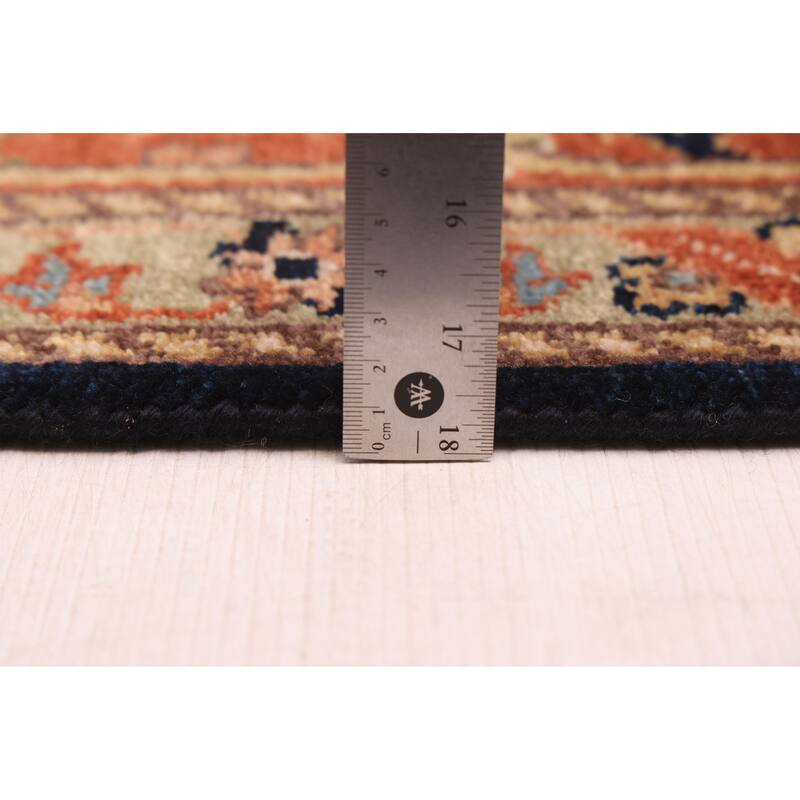 ECARPETGALLERY Hand-knotted Jules Sultane Dark Navy Wool Rug - 8'8 x 11'9