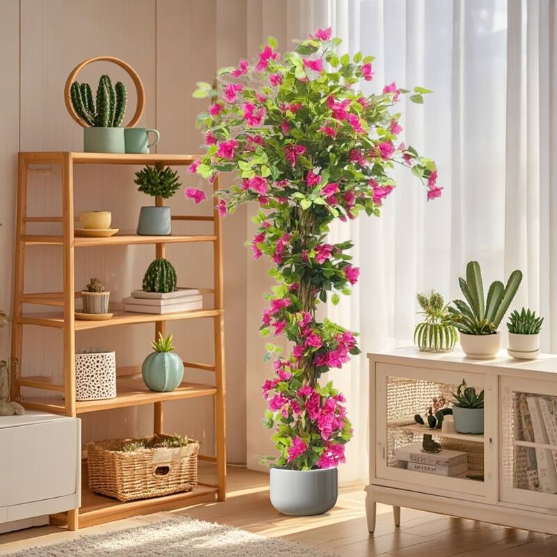 Bougainvillea Artificial Tree With Flowers And Leaves