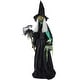 preview thumbnail 2 of 16, Haunted Hill Farm Lifesize Witch Prop with Lights and Sound, Indoor/Covered Outdoor Halloween Decoration