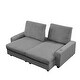 preview thumbnail 5 of 6, 74'' Wide Upholstered Chaise Lounge Loveseat with Adjustable Backrest